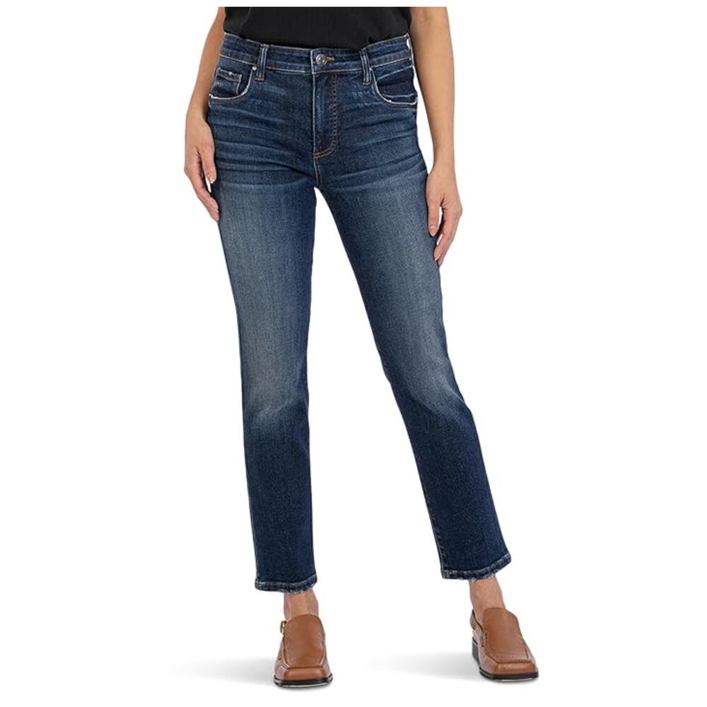 KUT FROM THE KLOTH Reese Ankle Straight Leg Jeans SIZE 10 Enchantment Blue NWT